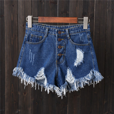 Shorts de Mezclilla Cintura Alta con Pechera - Image 5