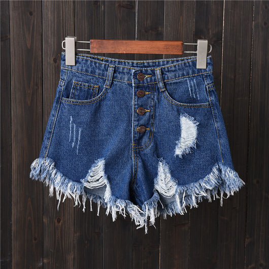 Shorts de Mezclilla Cintura Alta con Pechera - Image 5