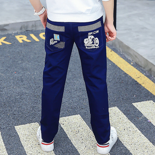 Pantalones Casuales Sueltos para Niños - Verano Ligero Talla 9 Años - Image 7