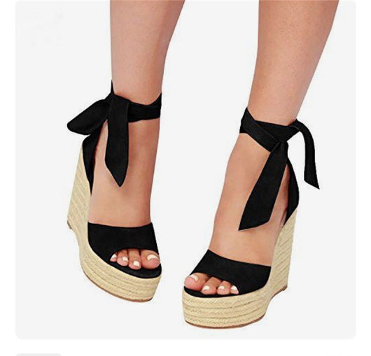 Sandalias Mujer Verano Plataforma Cuerda Cáñamo Talla Grande - Image 8