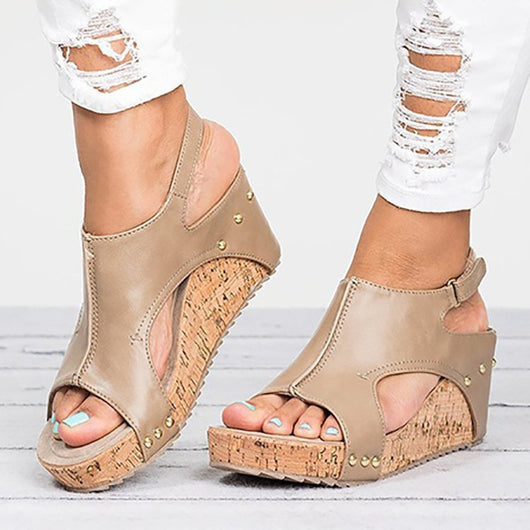 Sandalias Romanas para Mujer con Plataforma Gruesa y Tacón Cuña - Image 2