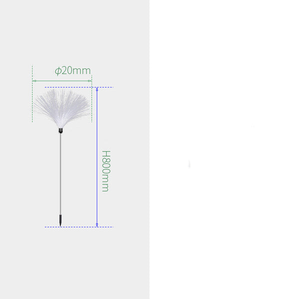 Luz Solar Decorativa de Fibra Óptica para Jardín - Resistente al Agua - Image 4