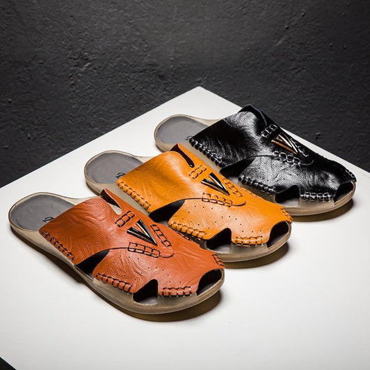 Sandalias Huecas Transpirables para Hombre - Calzado de Playa Cómodo - Image 3