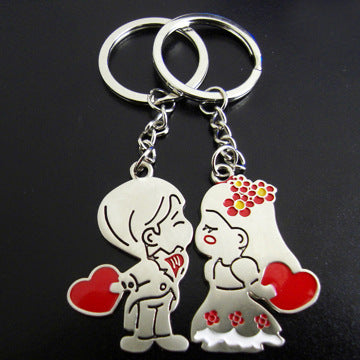 Llavero de Parejas Corazón Traspasado - Aleación de Zinc - Image 13