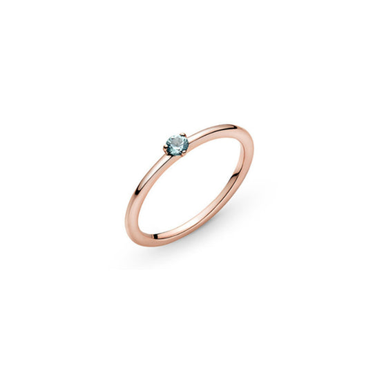 Anillo de Plata Esterlina con Corazón de Resina y Detalles en Oro Rosado - Image 11