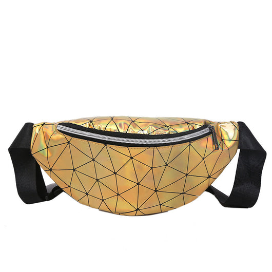 Bolsa de Cintura Coreana Holográfica con Lentejuelas - Bandolera Diagonal para Mujer - Image 9