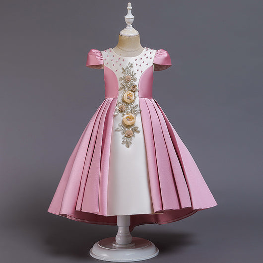 Vestido Princesa Esponjoso Bordado para Niña - Disfraz Kindergarten - Image 12