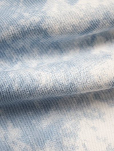 Chaqueta Denim Tie-dye Azul Cielo en Lana de Cordero - Image 5