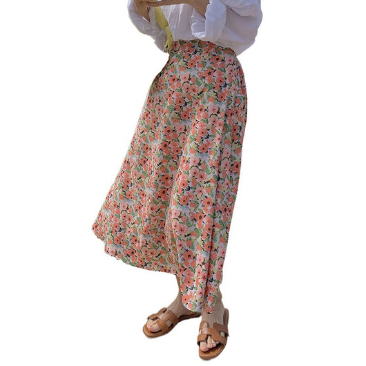 Falda Floral Cintura Alta Midi para Mujer - Image 2