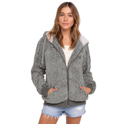 Chaqueta de Felpa con Cierre Multicolor Estilo Europeo y Americano - Image 4