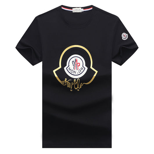 Camiseta de Algodón Mercerizado para Hombre - Cuello Redondo Casual - Image 3