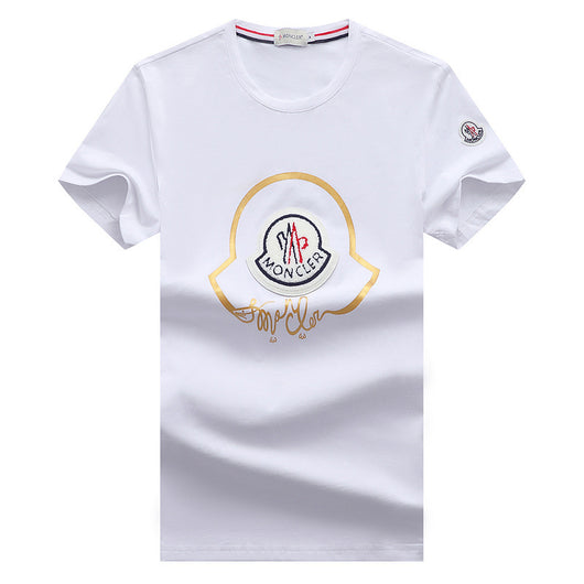 Camiseta de Algodón Mercerizado para Hombre - Cuello Redondo Casual - Image 2