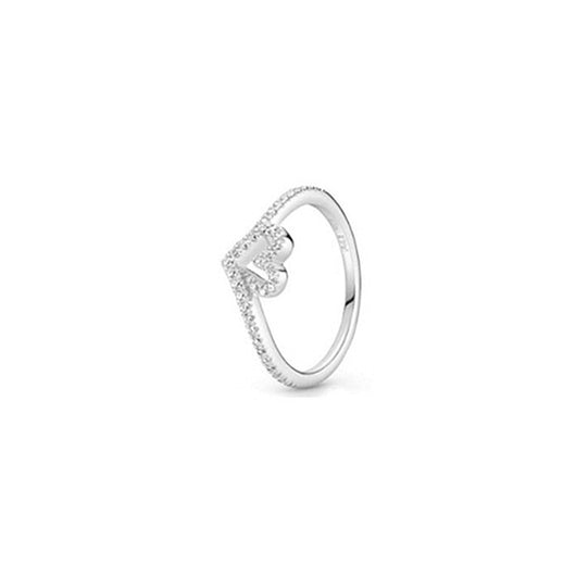 Anillo de Plata Esterlina con Corazón de Resina y Detalles en Oro Rosado - Image 13
