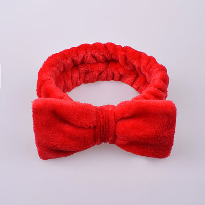 Diadema Elástica de Terciopelo Coral con Diseño de Mariposa - Image 6
