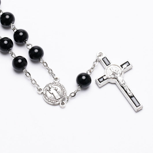 Pulsera Rosario Católico con Cruz Colgante Goteo - Image 3