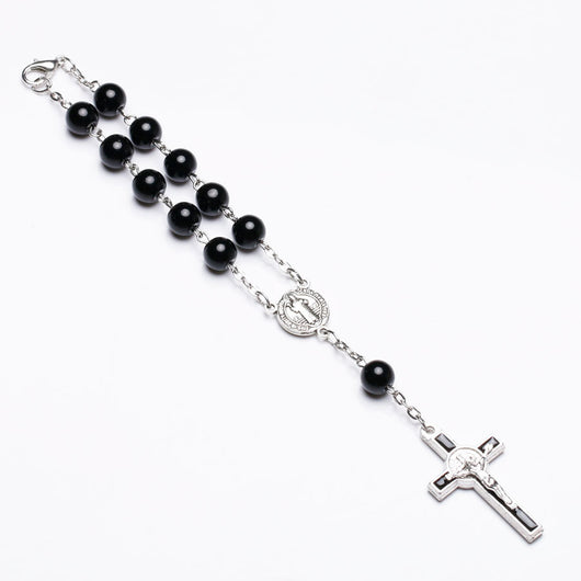 Pulsera Rosario Católico con Cruz Colgante Goteo - Image 2