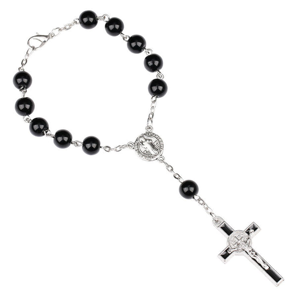Pulsera Rosario Católico con Cruz Colgante Goteo - Image 4