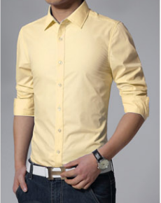 Camisa Casual Hombre Colores Candy - Manga Larga Versátil - Image 10