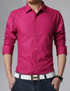 Camisa Casual Hombre Colores Candy - Manga Larga Versátil - Image 11
