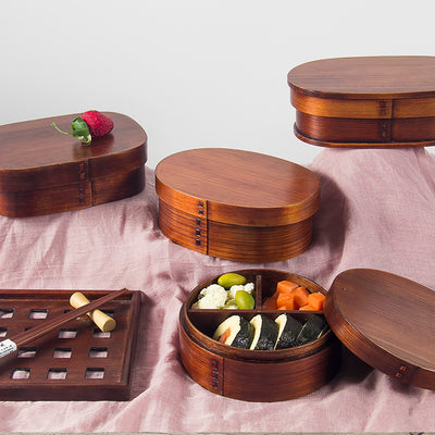 Lonchera Bento de Madera Estilo Japonés con Compartimentos - Image 11