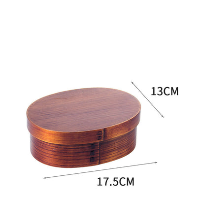 Lonchera Bento de Madera Estilo Japonés con Compartimentos - Image 3