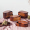 Lonchera Bento de Madera Estilo Japonés con Compartimentos