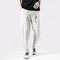 Pantalones Holgados de Algodón y Lino Estilo Chino para Hombre