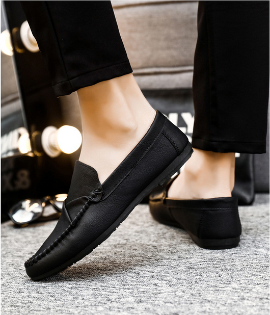 Zapatos Casuales de Cuero para Hombre - Estilo Coreano Británico - Image 9