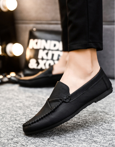 Zapatos Casuales de Cuero para Hombre - Estilo Coreano Británico - Image 11