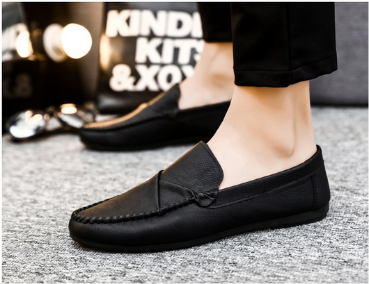 Zapatos Casuales de Cuero para Hombre - Estilo Coreano Británico - Image 10
