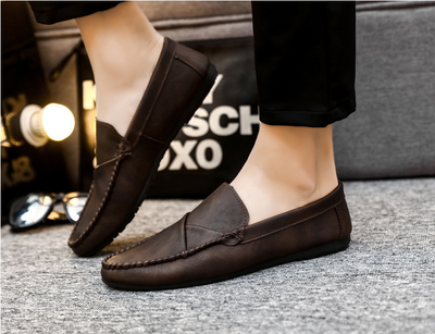 Zapatos Casuales de Cuero para Hombre - Estilo Coreano Británico - Image 4