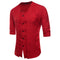Camisa Slim Fit de Manga Corta para Hombre