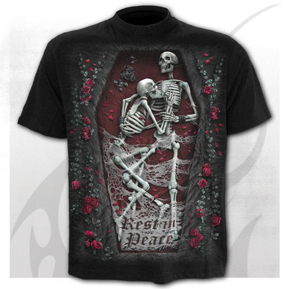 Playera Hombre Diseño Calavera Estampada