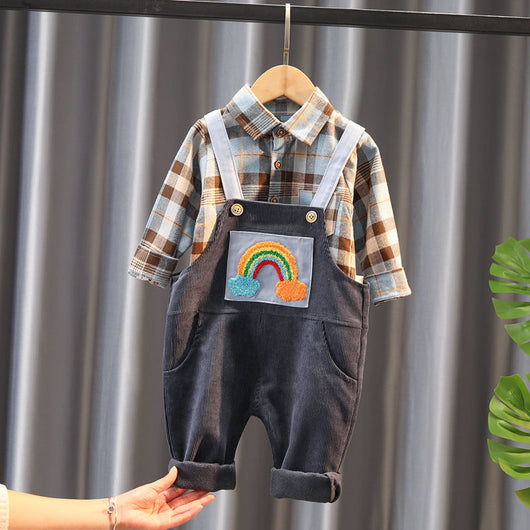 Conjunto de Babero Infantil de Dos Piezas para Niños - Image 4