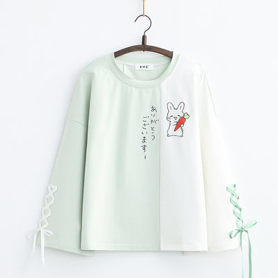 Playera con Bordado de Conejo - Manga Cinco Puntos - Image 10