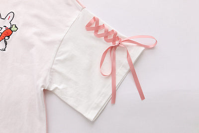 Playera con Bordado de Conejo - Manga Cinco Puntos - Image 4