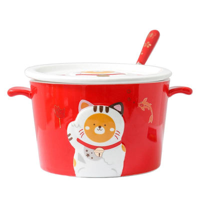 Tazón de Cerámica 3D con Relieve Infantil para Fideos Instantáneos - Image 11
