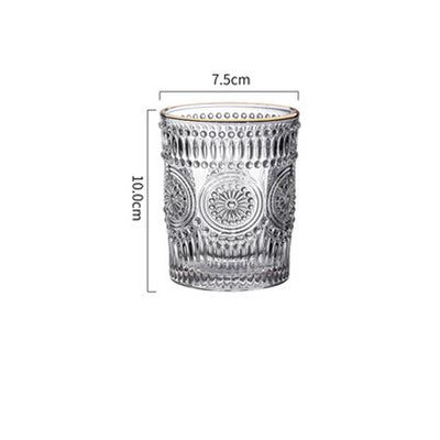 Vaso de Cristal Tallado con Diseño de Girasol Phnom Penh - Image 4