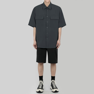 Camisa Casual Manga Corta Hombre Estilo Coreano - Image 8