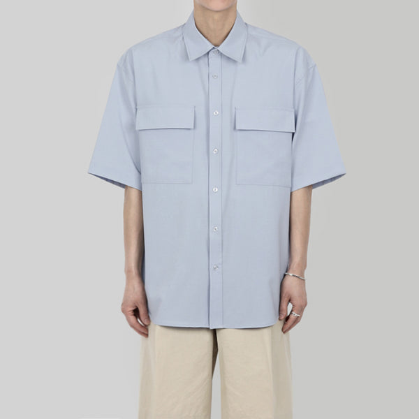 Camisa Casual Manga Corta Hombre Estilo Coreano