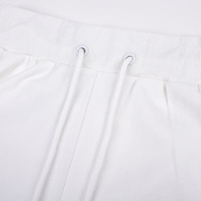 Pantalones Blancos Retro Americano con Bordado y Cordones para Mujer - Image 7