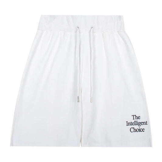 Pantalones Blancos Retro Americano con Bordado y Cordones para Mujer
