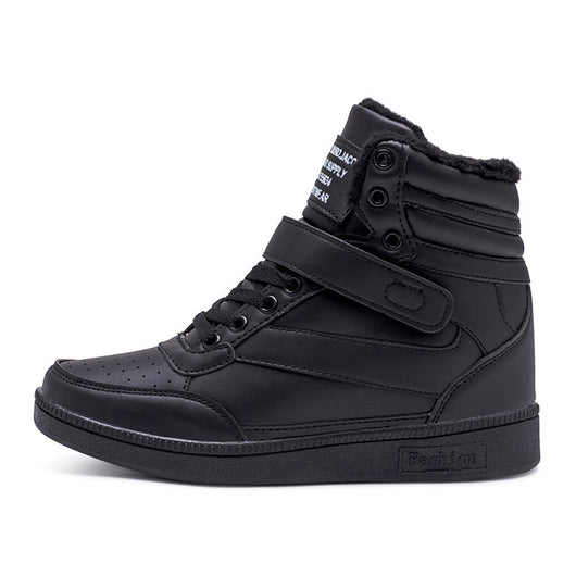 Zapatillas Deportivas Blancas para Mujer con Aumento de Altura Interior y Caña Alta - Image 9