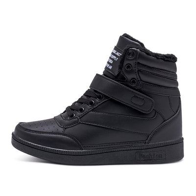 Zapatillas Deportivas Blancas para Mujer con Aumento de Altura Interior y Caña Alta - Image 5