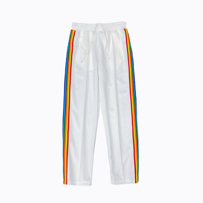 Pantalones Deportivos Casuales con Cierre Lateral y Rayas Arcoíris para Hombre y Mujer - Image 6
