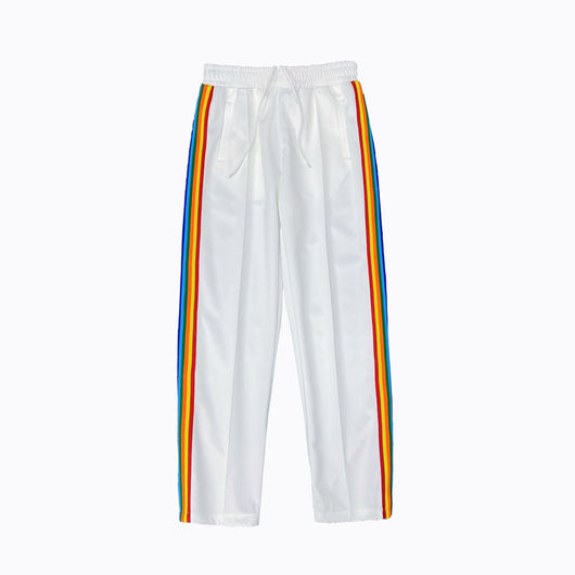 Pantalones Deportivos Casuales con Cierre Lateral y Rayas Arcoíris para Hombre y Mujer - Image 6