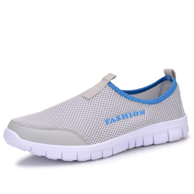 Zapatos Casuales Coreanos de Moda para Hombre con Suela Gruesa y Malla Transpirable