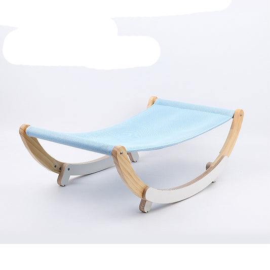 Hamaca para Gatos de Madera Maciza Transpirable - Cama Versátil para Todas las Estaciones - Image 2