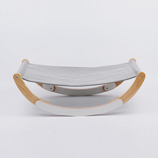 Hamaca para Gatos de Madera Maciza Transpirable - Cama Versátil para Todas las Estaciones