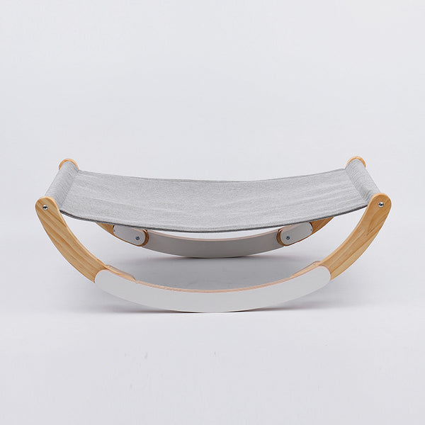 Hamaca para Gatos de Madera Maciza Transpirable - Cama Versátil para Todas las Estaciones